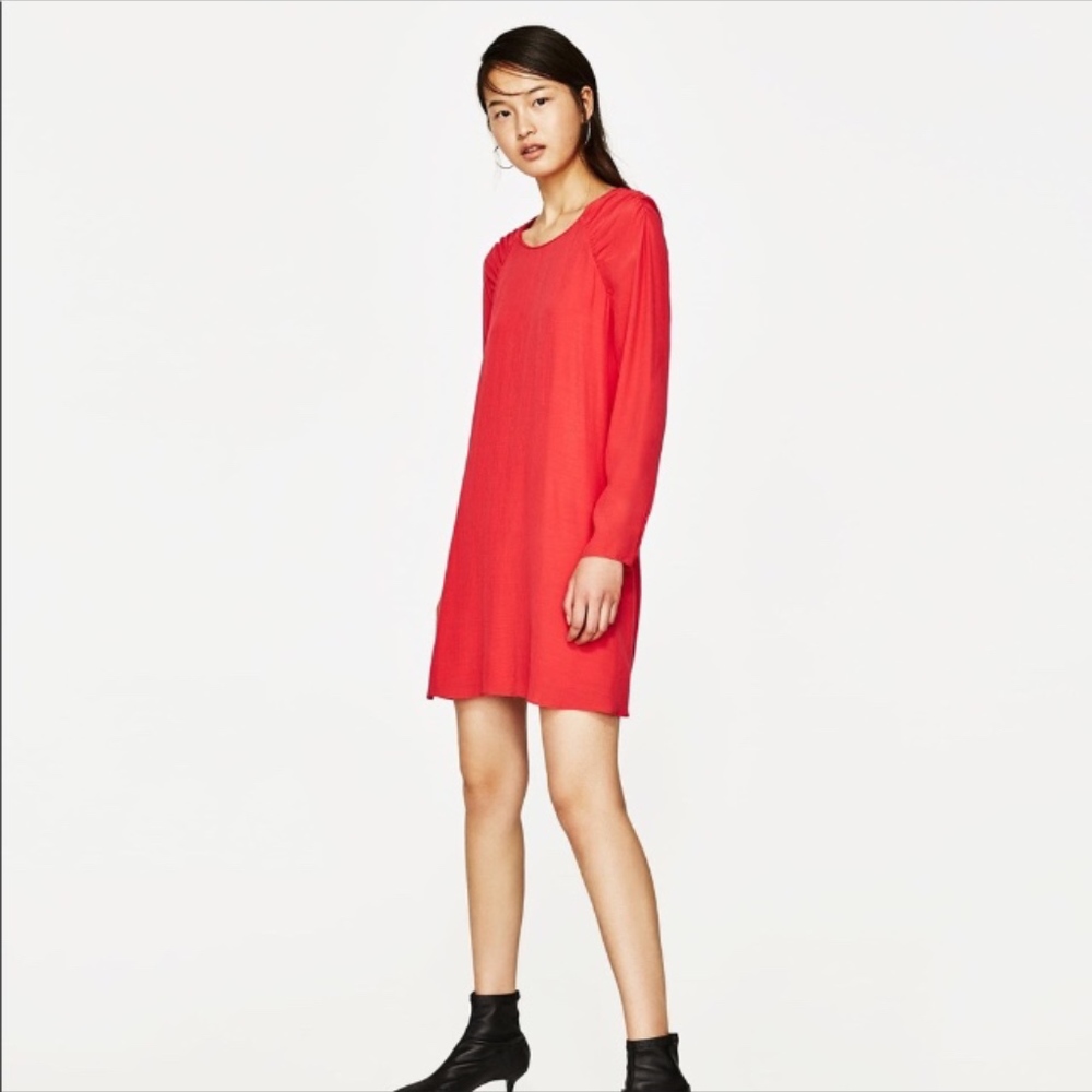 Zara Tafaluc Coral Dress